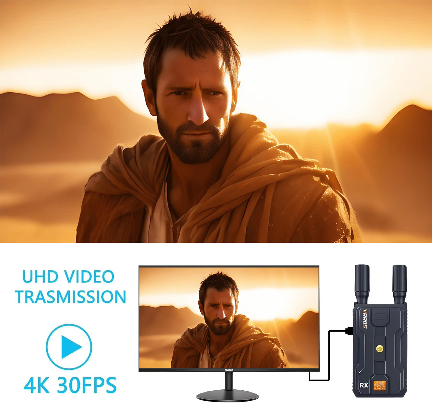 Wireless Video Transmitter For Camera Dslr - Kit Ekstender Pemancar dan Penerima Video