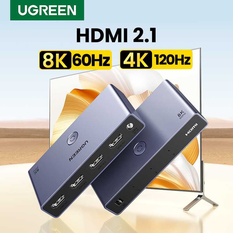 Hdmi Splitter 1 In 4 Out 4K 60Hz - UGREEN sakelar Splitter HDMI 2.1 2.0