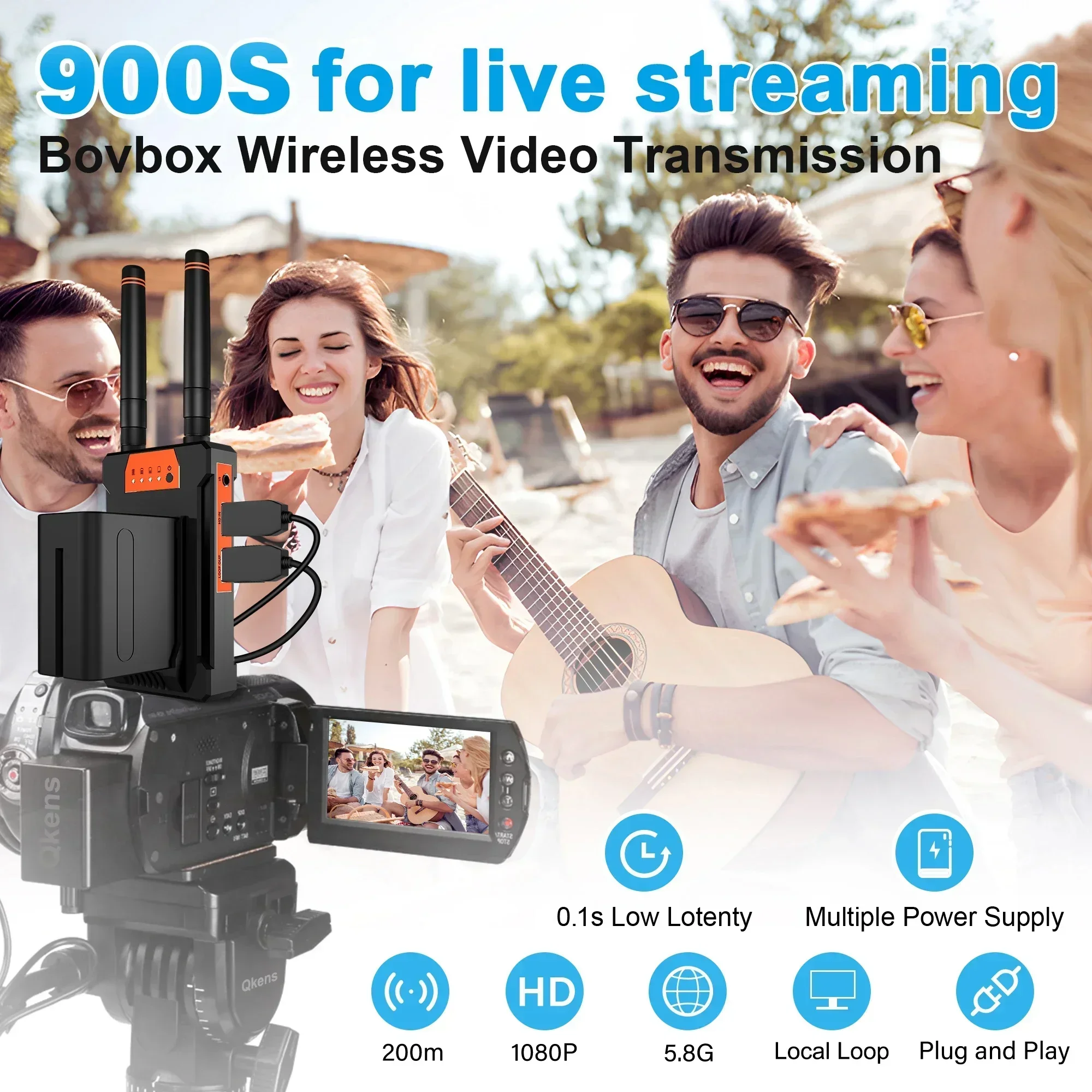 Wireless Video Transmitter For Camera Dslr - Pengirim dan Penerima HDMI Ekstender Transmisi
