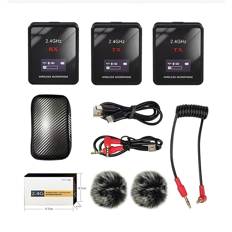 Wireless Video Transmitter For Camera Dslr - Mikrofon Lavalier Nirkabel Baru Mini untuk