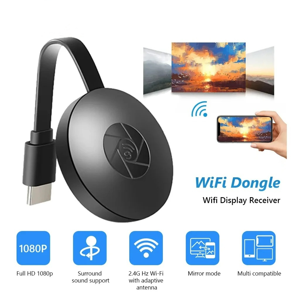 Wireless Hdmi Receiver For Projector - Penerima Layar TV HD Nirkabel 1080P,