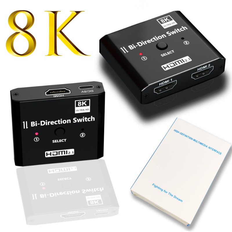 Hdmi Splitter 1 In 4 Out 4K 60Hz - Sakelar Pemisah Dua Arah yang Kompatibel