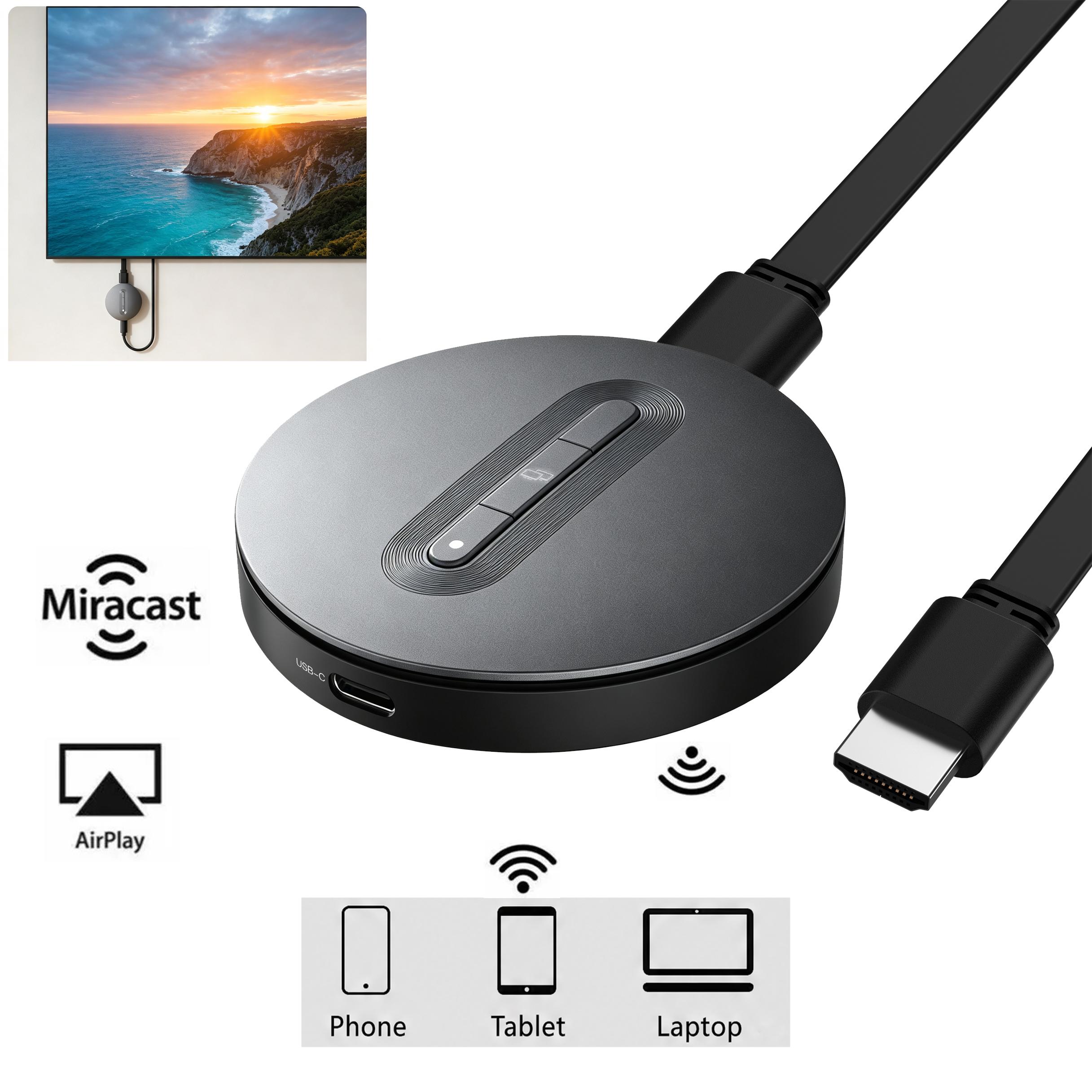 Wireless Hdmi Display Dongle Casting - Dongle Tampilan HD Nirkabel Miracast AirPlay