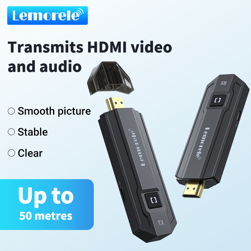 Wireless Hdmi Receiver For Projector - Lemorele 50M HDMI Penerima Pemancar Nirkabel