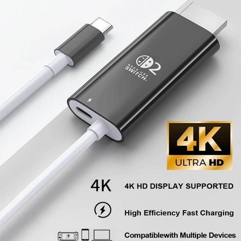 Hdmi Matrix Switch 4X4 4K 60Hz - Docking Station untuk Nintendo Switch 2,