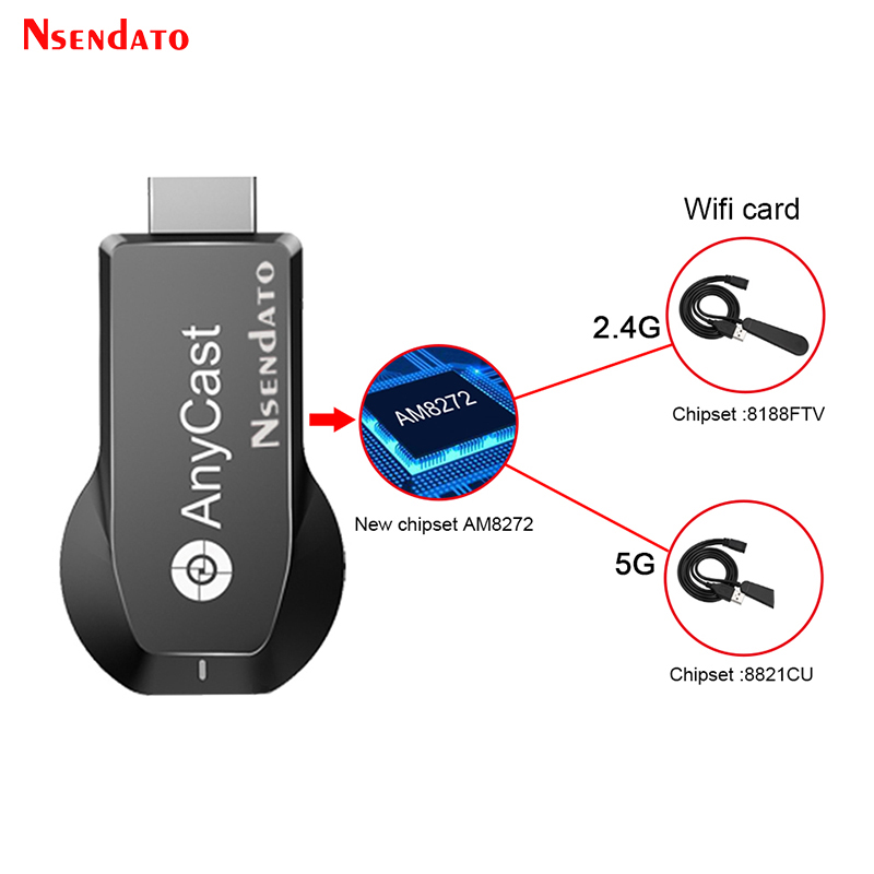 Anycast M100 5G 2.4 4K HD Wire - Wireless Hdmi Display Dongle Casting ulasan dan harga