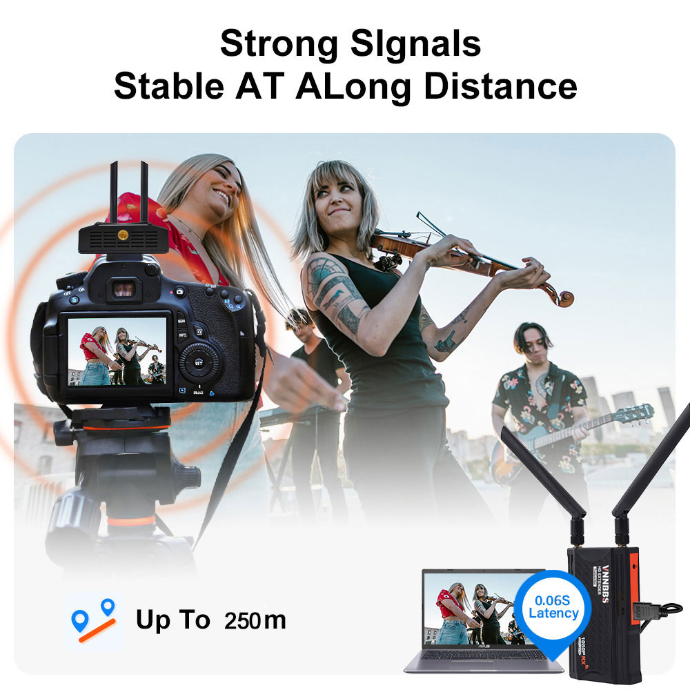 VNNBBS Kit Ekstender Audio Vid - Wireless Video Transmitter For Camera Dslr ulasan dan harga