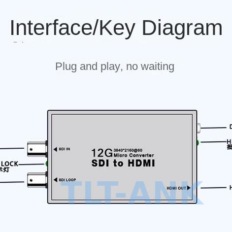 Konverter 4K Broadcast Grade 1 - Sdi To Hdmi Converter Broadcast ulasan dan harga