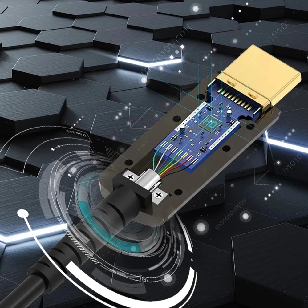Kabel Serat Optik HDMI 8K 60Hz - Hdmi Fiber Optic Cable 50M 100M ulasan dan harga
