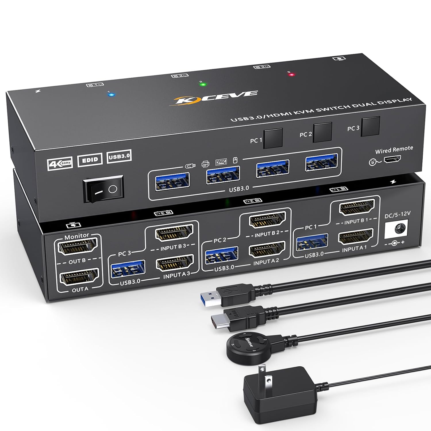 Dual Monitor KVM Switch USB 3. - Hdmi Kvm Switch 4 Port Dual Monitor ulasan dan harga