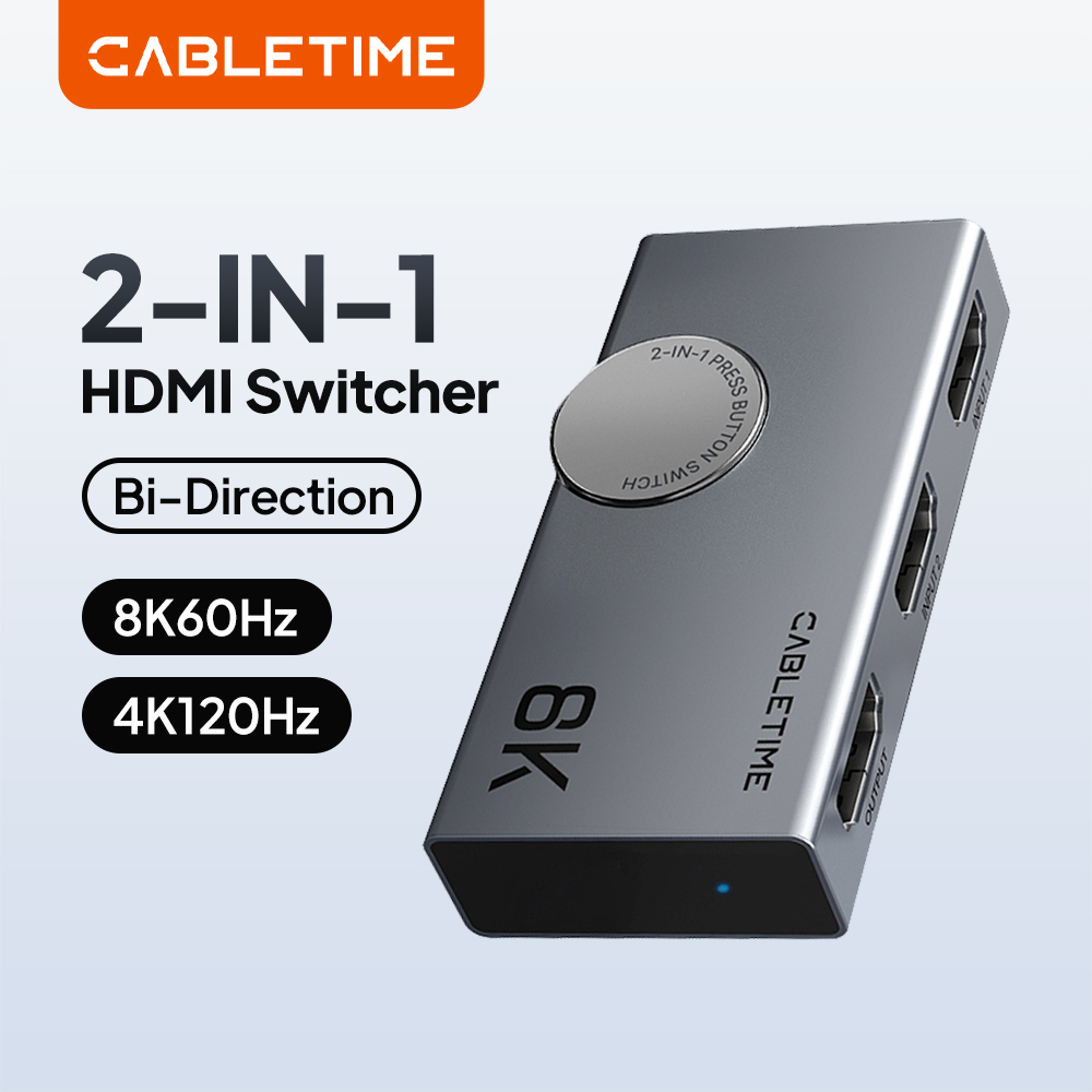 CABLETIME 8K 2 IN 1, Pemisah H - Hdmi Splitter 1 In 4 Out 4K 60Hz ulasan dan harga
