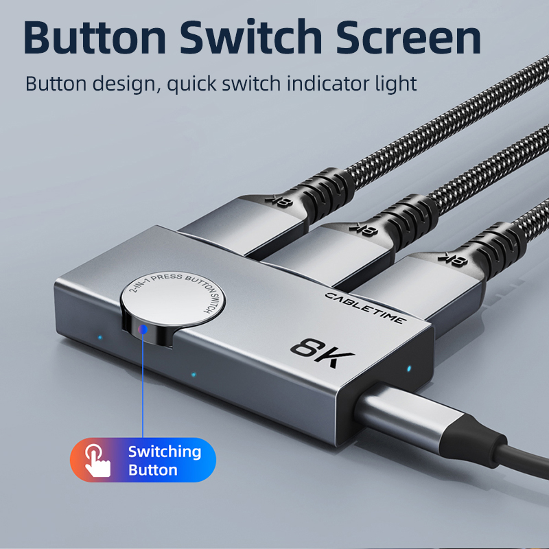 CABLETIME 8K 2 IN 1, Pemisah H - Hdmi Splitter 1 In 4 Out 4K 60Hz ulasan dan harga