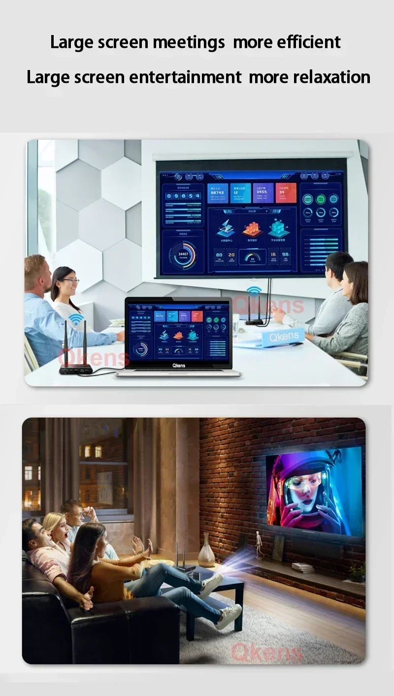 Penerima Pemancar Video Transm - Wireless Hdmi Transmitter And Receiver 4K ulasan dan harga