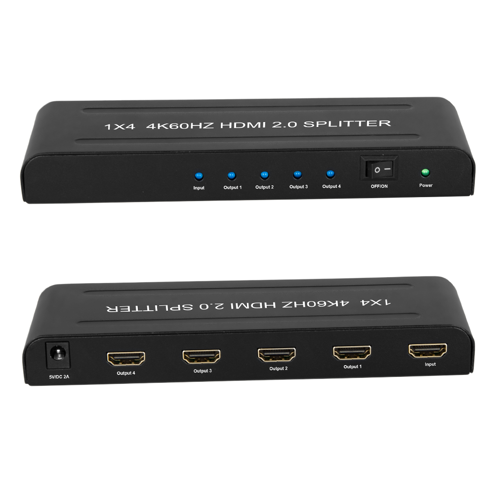 Splitter HDMI 1 masuk 4 keluar - Hdmi Splitter 1 In 4 Out 4K 60Hz ulasan dan harga
