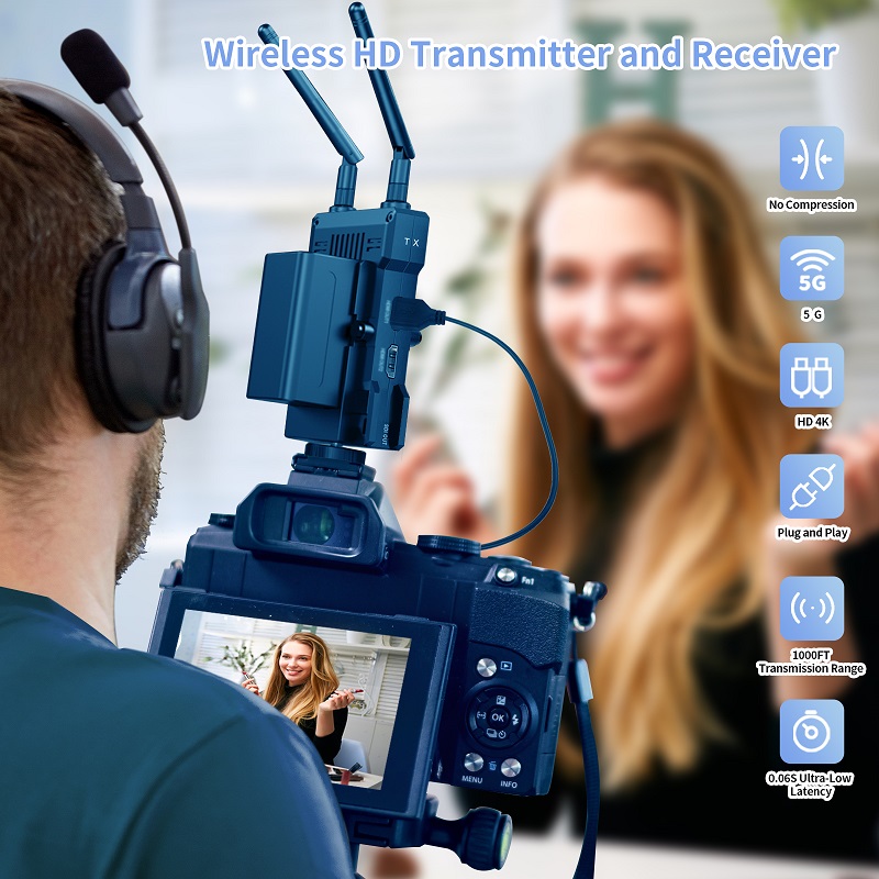 Transmitter dan Receiver Gamba - Wireless Video Transmitter For Camera Dslr ulasan dan harga