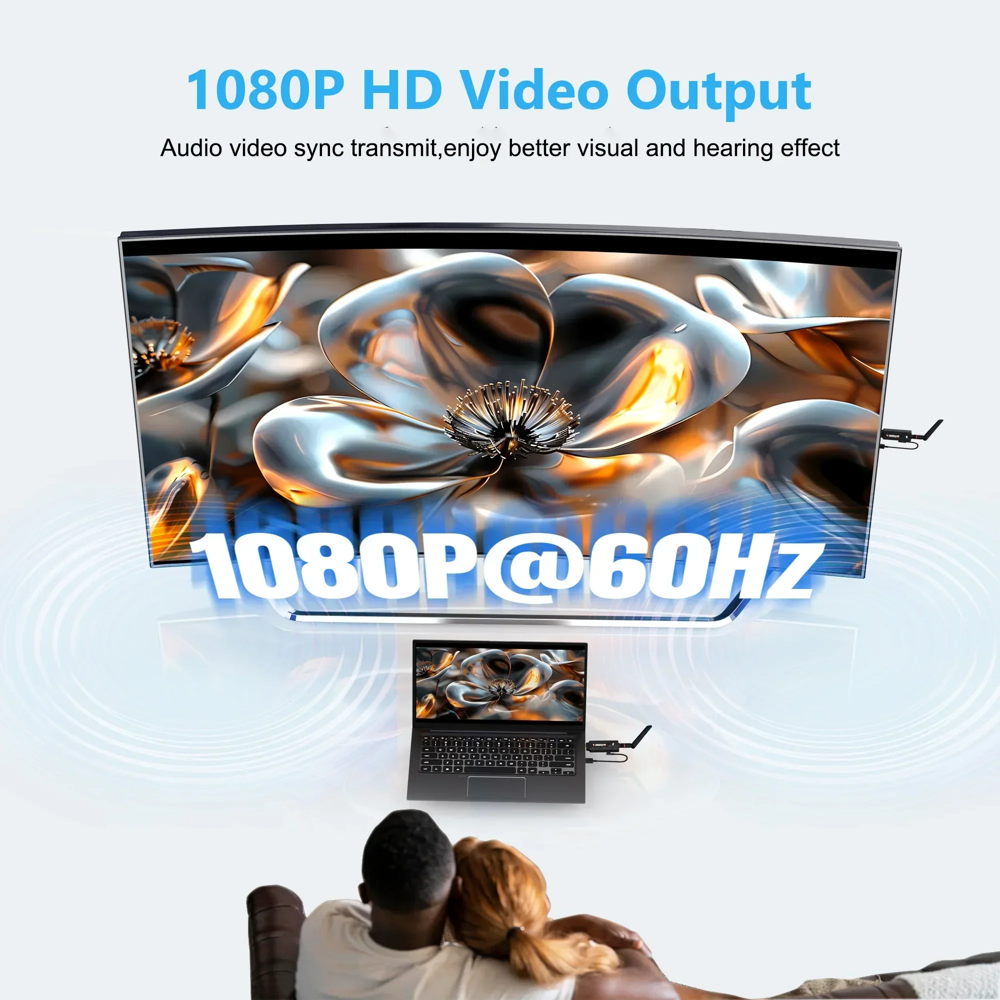 Pemancar dan Penerima Video Ni - Wireless Hdmi Receiver For Projector ulasan dan harga