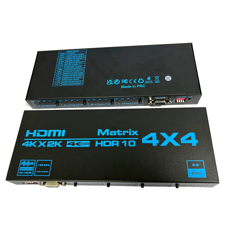 Sakelar Matriks HDMI 4K 4 In 4 - Hdmi Matrix Switch 4X4 4K 60Hz ulasan dan harga