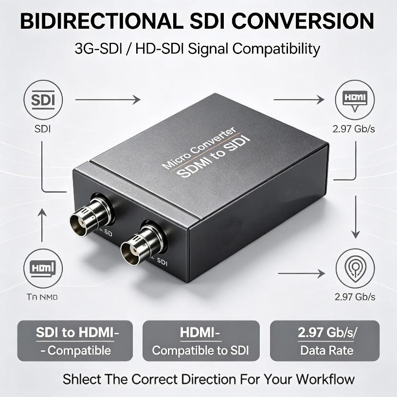 Konverter HD-SDI 3G-SDI ke HDM - Sdi To Hdmi Converter Broadcast ulasan dan harga