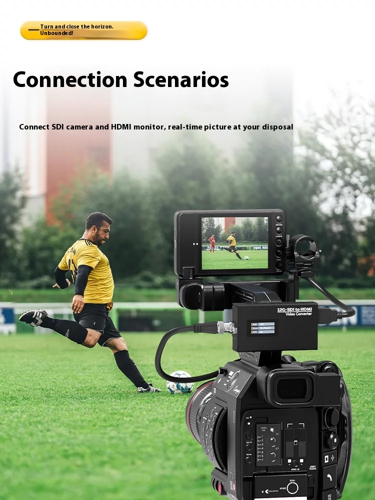 Konverter Profesional 12G-SDI  - Sdi To Hdmi Converter Broadcast ulasan dan harga