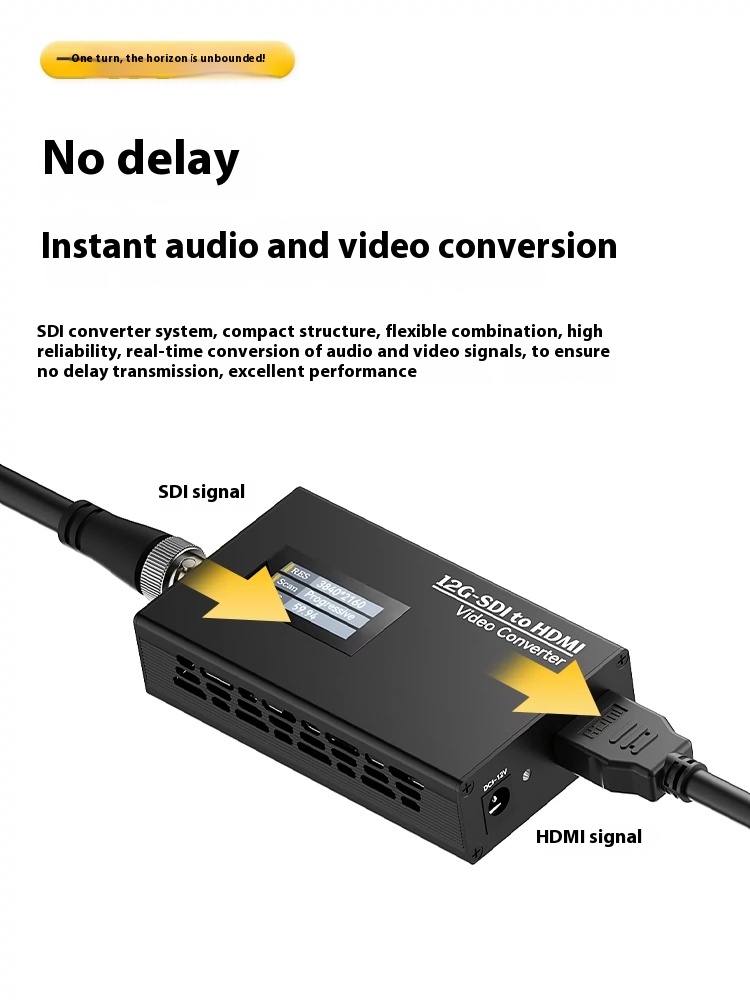 Konverter Profesional 12G-SDI  - Sdi To Hdmi Converter Broadcast ulasan dan harga