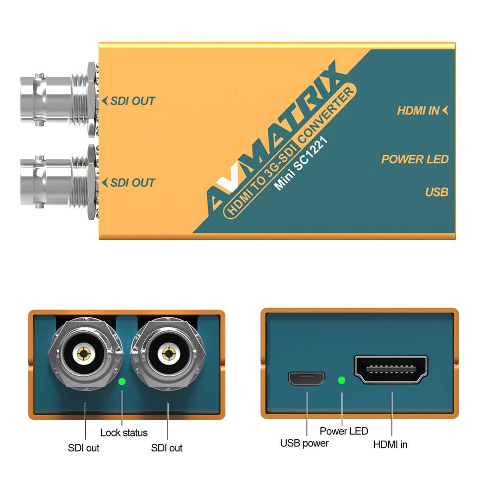 AVMATRIX Mini SC1221 Konverter - Sdi To Hdmi Converter Broadcast ulasan dan harga