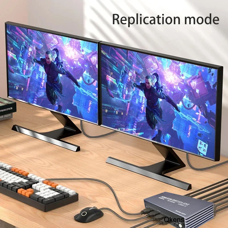 Switch KVM HDMI 8K 60Hz 2x2 4K - Hdmi Kvm Switch 4 Port Dual Monitor ulasan dan harga