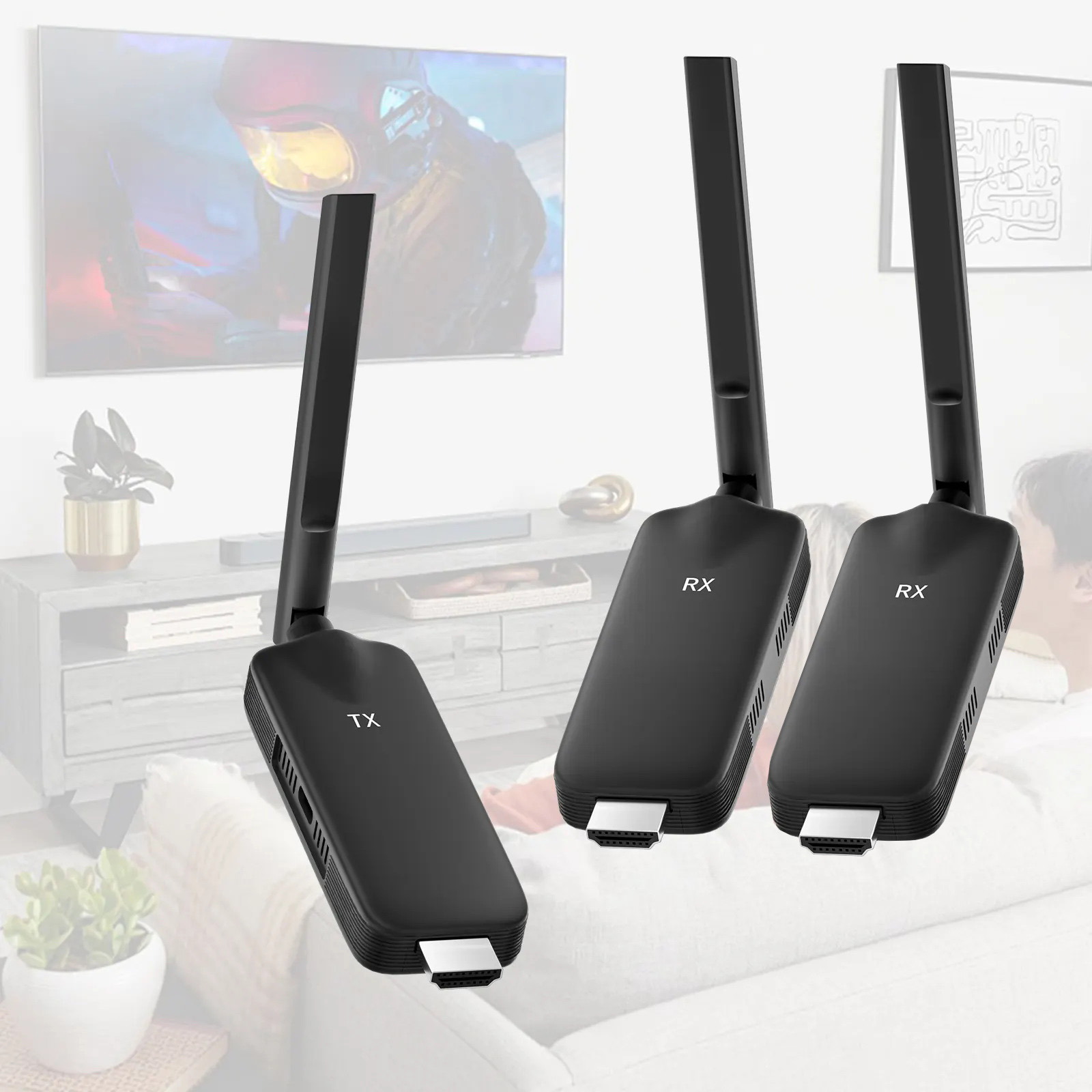 50M Penerima Pemancar Video HD - Wireless Hdmi Transmitter And Receiver 4K ulasan dan harga