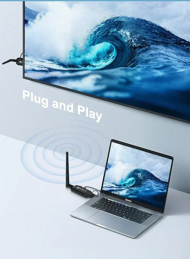 50M Penerima Pemancar Video HD - Wireless Hdmi Transmitter And Receiver 4K ulasan dan harga
