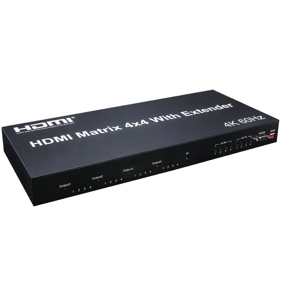 4K 60Hz 4X4 Matrix HDMI2.0 4x4 - Hdmi Matrix Switch 4X4 4K 60Hz ulasan dan harga