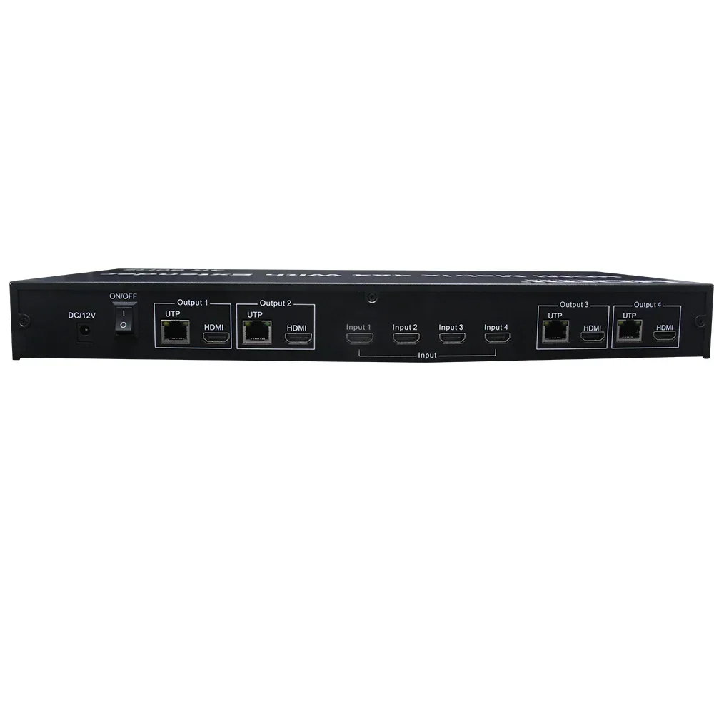 4K 60Hz 4X4 Matrix HDMI2.0 4x4 - Hdmi Matrix Switch 4X4 4K 60Hz ulasan dan harga