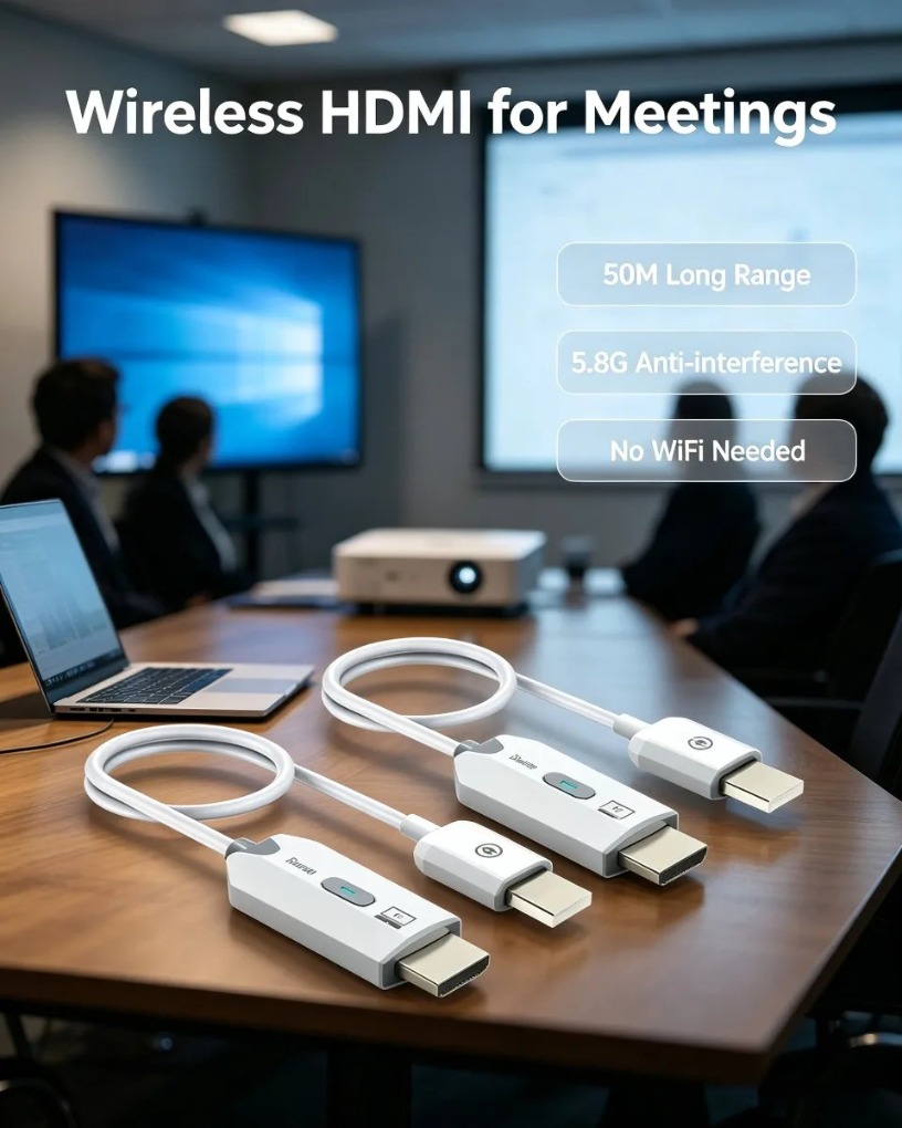 Extender Nirkabel HDMI-Kompati - Wireless Hdmi Receiver For Projector ulasan dan harga