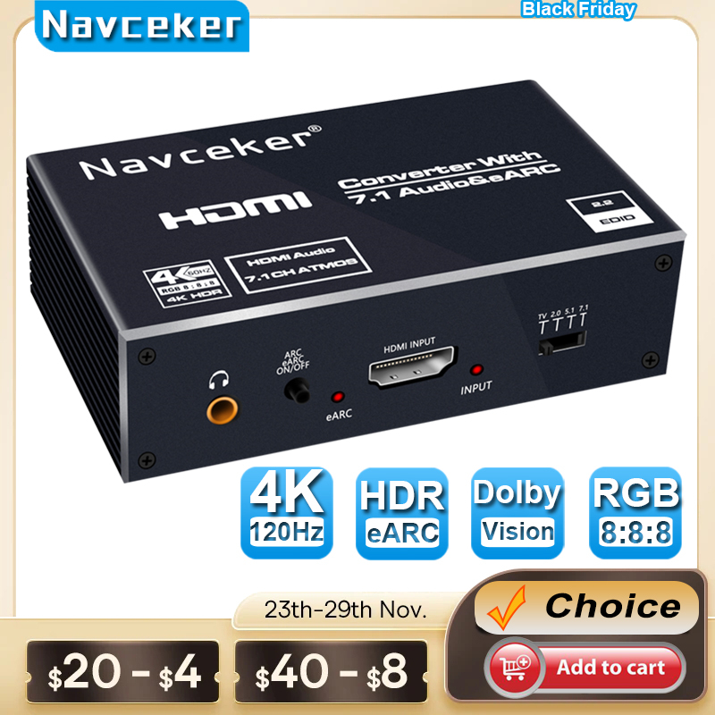 2026 EARC HDMI 2.0 Audio Extra - Hdmi Audio Extractor Earc 7.1 ulasan dan harga