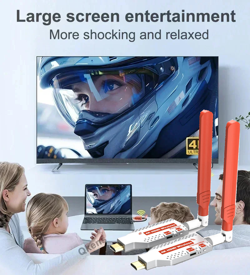 Pengirim dan Penerima Video HD - Wireless Hdmi Extender 200M 50M ulasan dan harga
