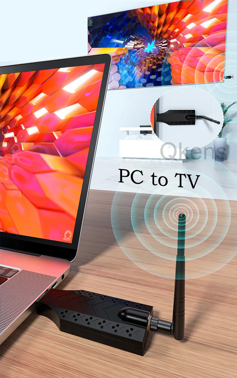 Pemancar dan Penerima Video Ni - Wireless Hdmi Transmitter And Receiver 4K ulasan dan harga