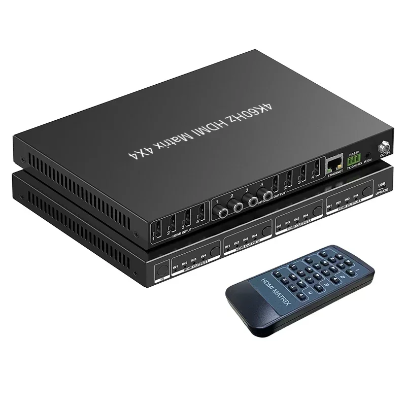 Splitter Video Matriks Hdm 4x4 - Hdmi Matrix Switch 4X4 4K 60Hz ulasan dan harga