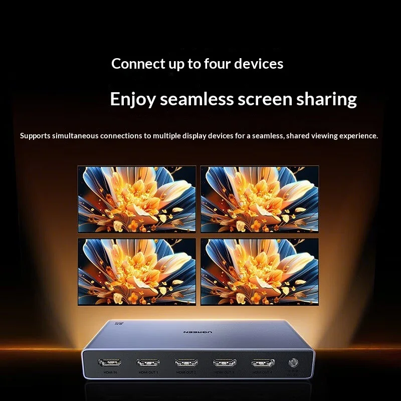 UGREEN CM713-25858 Splitter HD - Hdmi Splitter 1 In 4 Out 4K 60Hz ulasan dan harga