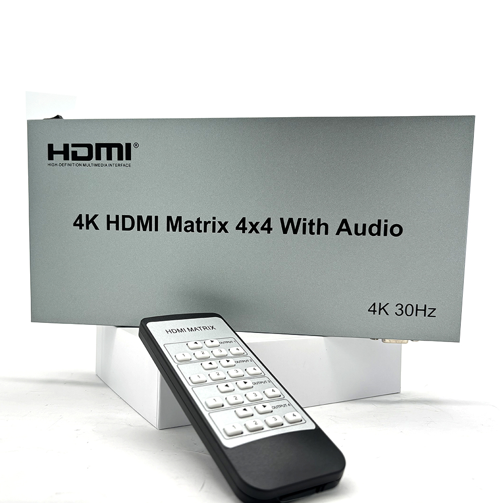 Matriks HDMI 4K 60Hz 4x4 denga - Hdmi Matrix Switch 4X4 4K 60Hz ulasan dan harga