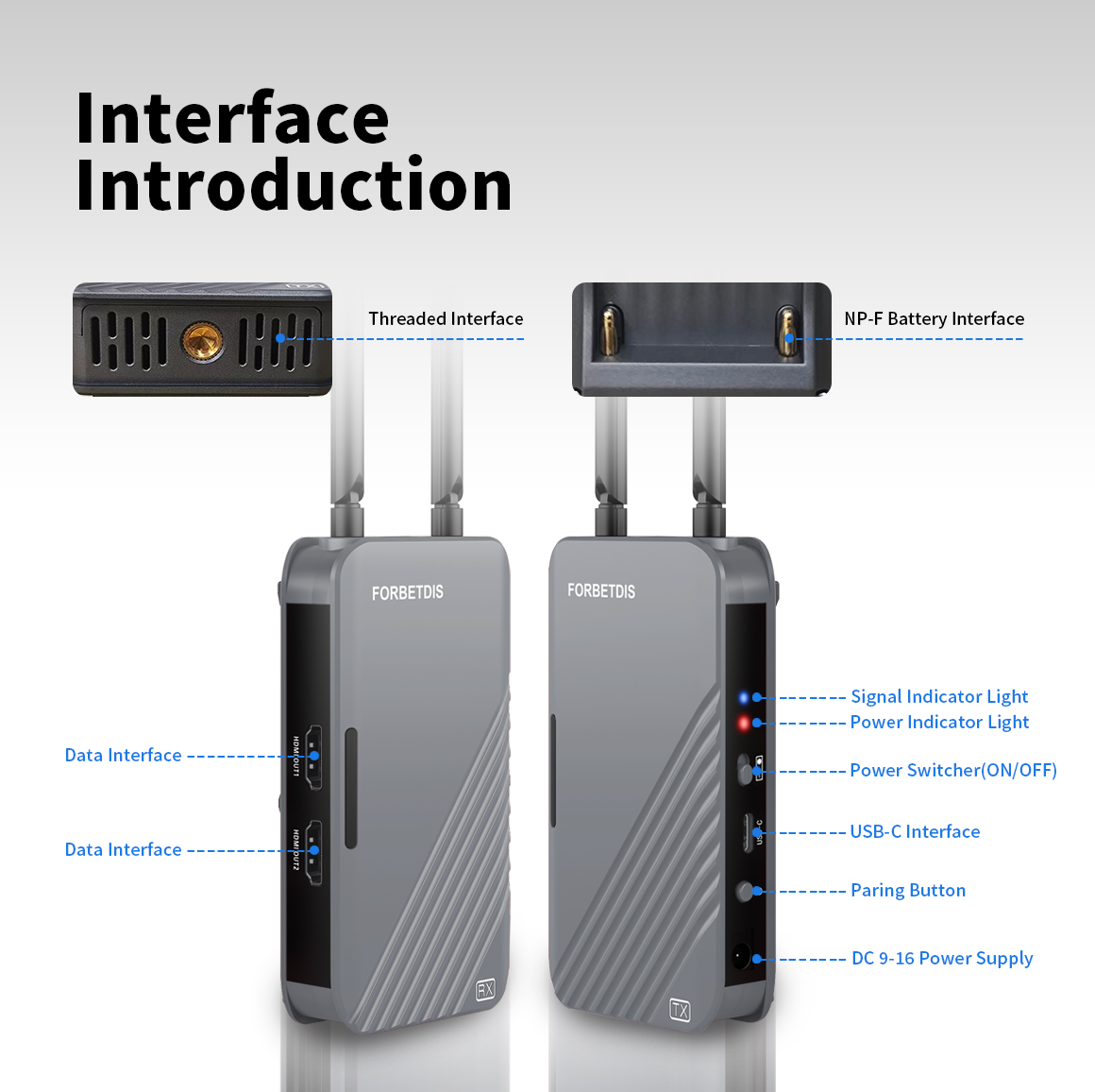 FORBETDIS JM500PRO 4K30fps Pem - Wireless Video Transmitter For Camera Dslr ulasan dan harga