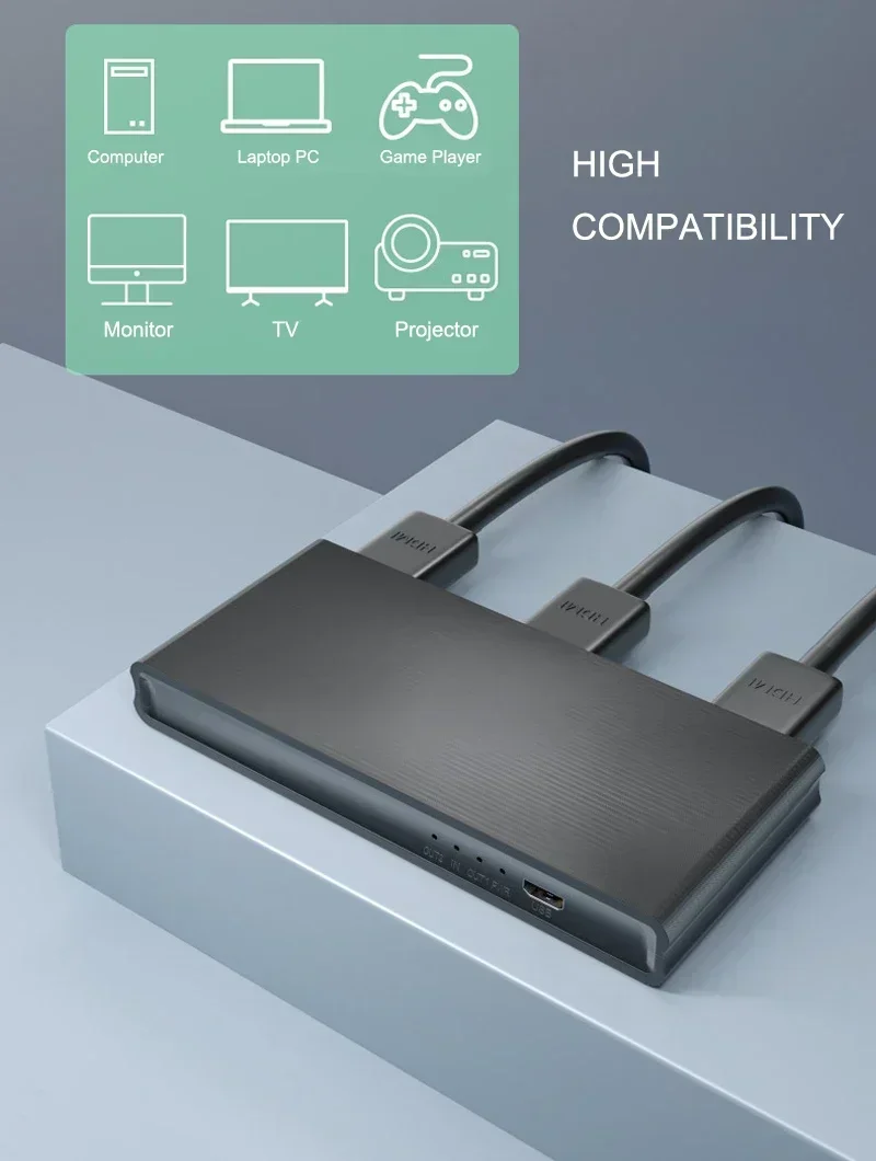 Splitter HDMI 4K 60hz 1x2 1x4  - Hdmi Splitter 1 In 4 Out 4K 60Hz ulasan dan harga