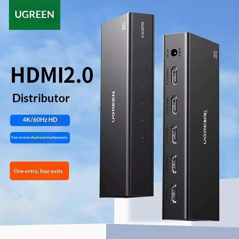 UGREEN CM604, Splitter HDMI 1  - Hdmi Splitter 1 In 4 Out 4K 60Hz ulasan dan harga