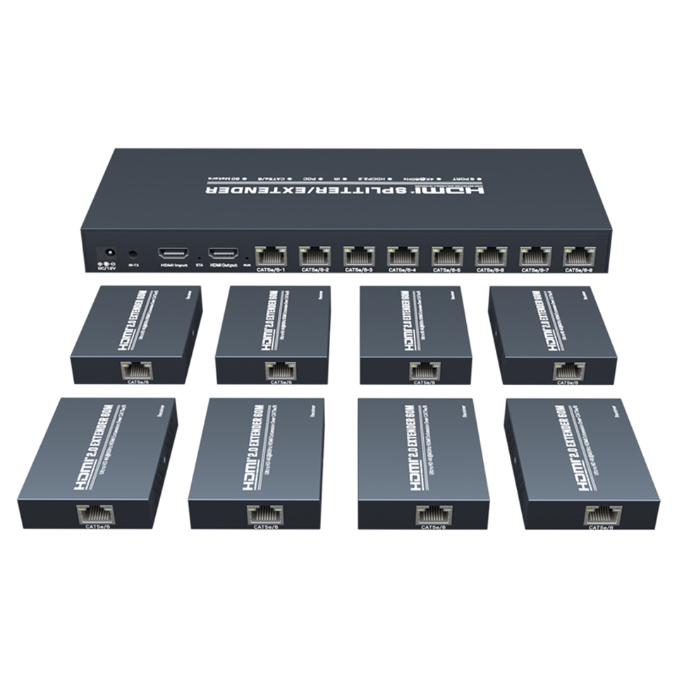 Navceker 4K 60Hz HDMI Extender - Hdmi Splitter 1 In 4 Out 4K 60Hz ulasan dan harga