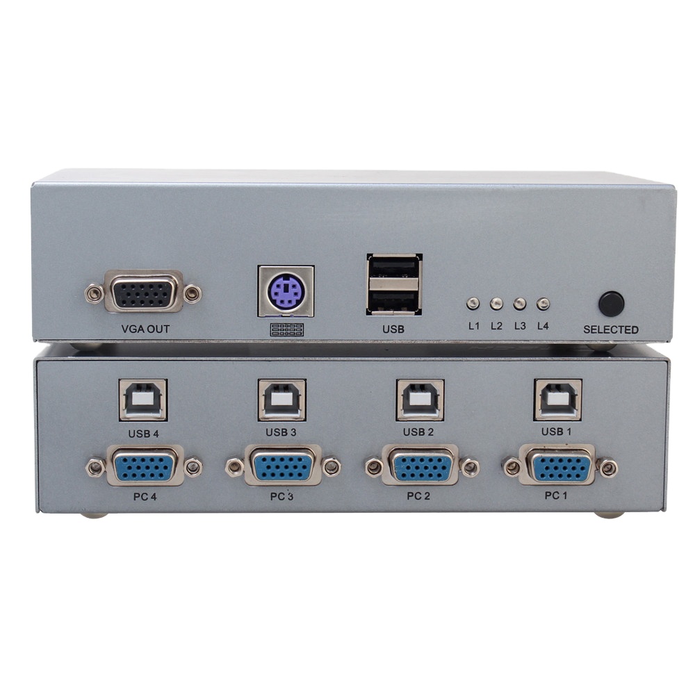 DTECH 4 Port USB HDMI KVM Exte - Hdmi Kvm Switch 4 Port Dual Monitor ulasan dan harga