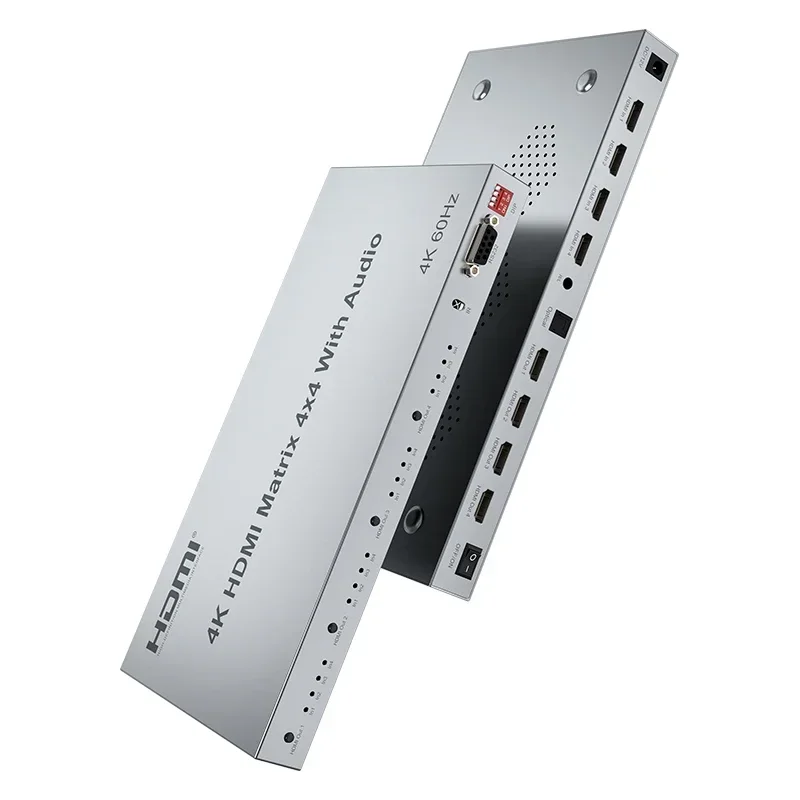 Konverter Splitter sakelar Vid - Hdmi Matrix Switch 4X4 4K 60Hz ulasan dan harga