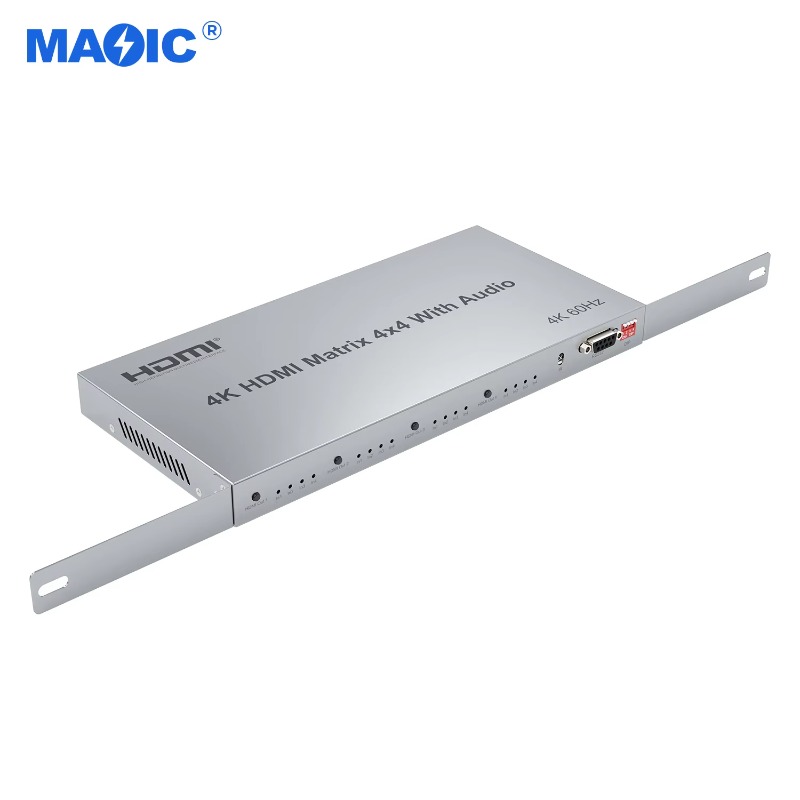 Matriks HDMI 4x4 dengan RS232, - Hdmi Matrix Switch 4X4 4K 60Hz ulasan dan harga