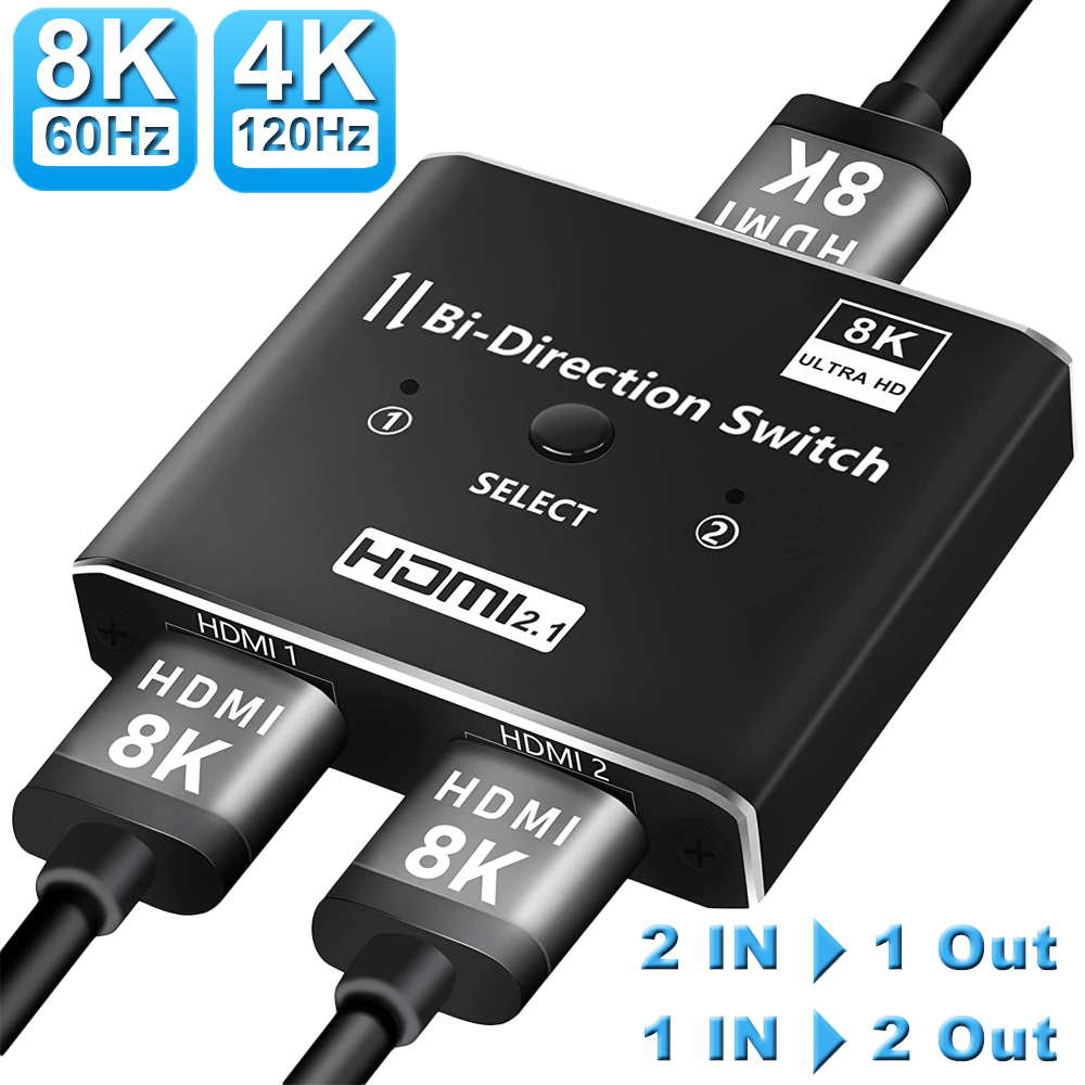 Navcaker 8K 60Hz Switch HDMI-K - Hdmi Matrix Switch 4X4 4K 60Hz ulasan dan harga