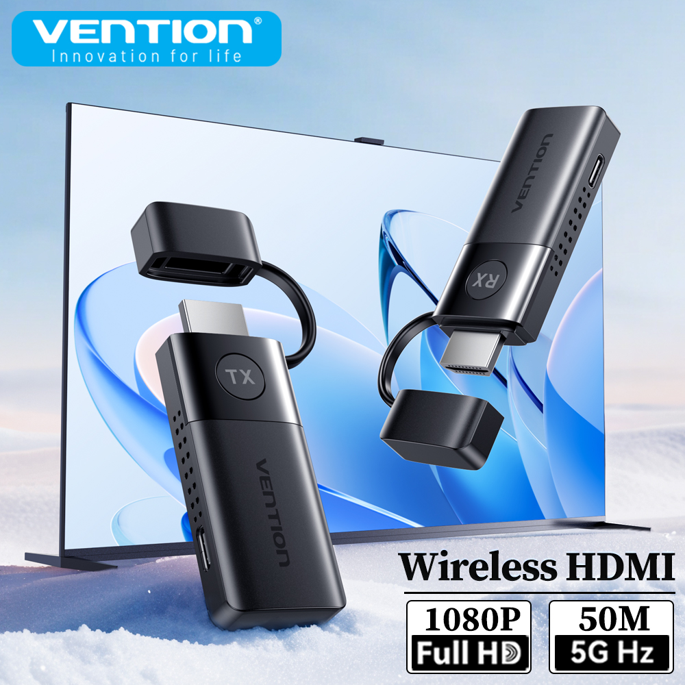 Vention Pemancar dan Penerima  - Wireless Hdmi Receiver For Projector ulasan dan harga